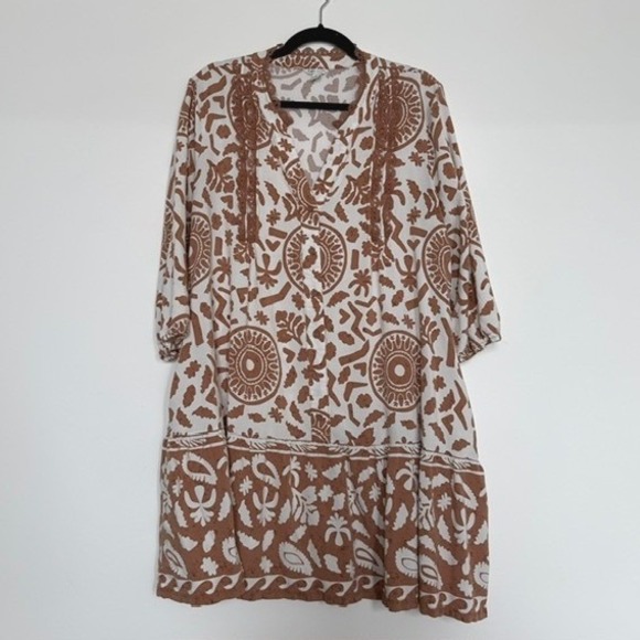Cato Dresses & Skirts - Cato Boho Paisley Pocket Dress XL | Lace Detail | Flowy Cottagecore Style